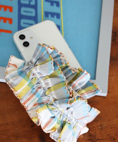 オリジナルチェック先染めストラップ（スマホグッズ）｜niko and