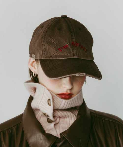 Knuth Marf（クヌースマーフ）の「【Knuth Marf】k motif damage cap/2color/brown（キャップ・レディース・ブラウン/ブラック・FREE）」の2枚目の写真