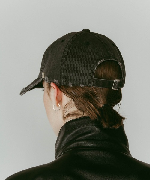 Knuth Marf（クヌースマーフ）の「【Knuth Marf】k motif damage cap/2color/brown（キャップ・レディース・ブラウン/ブラック・FREE）」の5枚目の写真