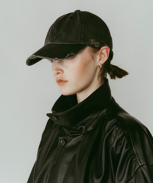Knuth Marf（クヌースマーフ）の「【Knuth Marf】k motif damage cap/2color/brown（キャップ・レディース・ブラウン/ブラック・FREE）」の4枚目の写真