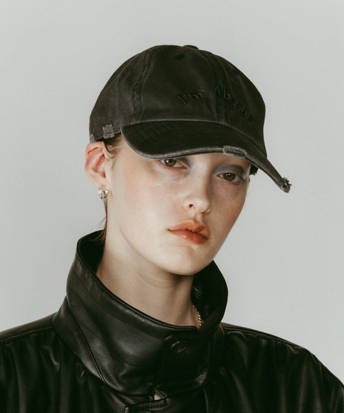 Knuth Marf（クヌースマーフ）の「【Knuth Marf】k motif damage cap/2color/brown（キャップ・レディース・ブラウン/ブラック・FREE）」の11枚目の写真