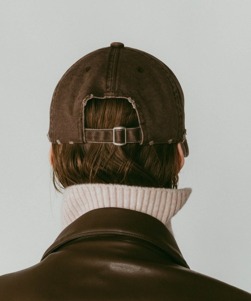 Knuth Marf（クヌースマーフ）の「【Knuth Marf】k motif damage cap/2color/brown（キャップ・レディース・ブラウン/ブラック・FREE）」の15枚目の写真