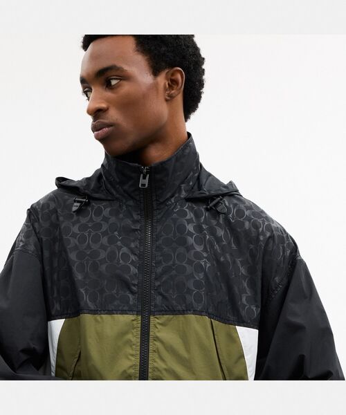 COACH(コーチ)の「カラーブロック ウインドブレーカー(ナイロンジャケット・メンズ・グリーン系その他・LARGE/MEDIUM/SMALL)」の5枚目の写真