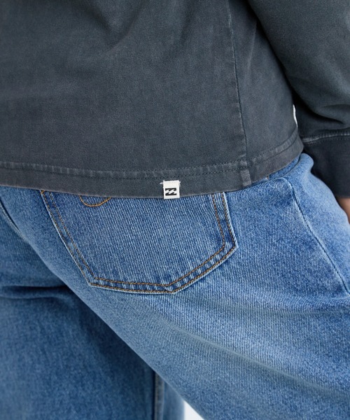 BILLABONG(ビラボン)の「BILLABONG レディース ONEPOINT EMB LS TEE ロンT【REGULAR FIT】【2025年秋冬モデル】/ビラボンワンポイントロゴ刺繍長袖ロンT(Tシャツ/カットソー・レディース・ラベンダー/イエロー系その他/オフホワイト・LARGE/MEDIUM)」の6枚目の写真