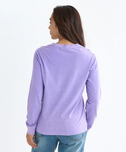 BILLABONG(ビラボン)の「BILLABONG レディース ONEPOINT EMB LS TEE ロンT【REGULAR FIT】【2025年秋冬モデル】/ビラボンワンポイントロゴ刺繍長袖ロンT(Tシャツ/カットソー・レディース・ラベンダー/イエロー系その他/オフホワイト・LARGE/MEDIUM)」の8枚目の写真