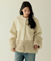 FRAMeWORK Lami フェイクファーノーカラーJK 1116234040_6738aee8d18f3.jpg
