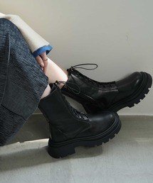 Bulue. | 【Bulue.】ドロストデザイン レースアップブーツ(ブーツ)