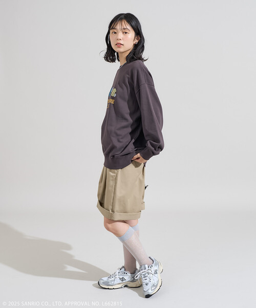 FREAK'S STORE(フリークスストア)の「SANRIO/サンリオ サンリオキャラクターズ こっちむいてスウェット(スウェット・レディース・ライトグレー/チャコール・フリ-)」の8枚目の写真