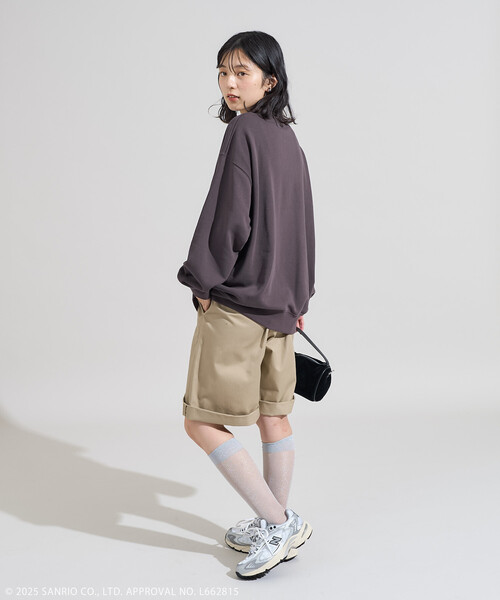 FREAK'S STORE(フリークスストア)の「SANRIO/サンリオ サンリオキャラクターズ こっちむいてスウェット(スウェット・レディース・ライトグレー/チャコール・フリ-)」の9枚目の写真