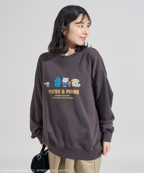 FREAK'S STORE(フリークスストア)の「SANRIO/サンリオ サンリオキャラクターズ こっちむいてスウェット(スウェット・レディース・ライトグレー/チャコール・フリ-)」の12枚目の写真