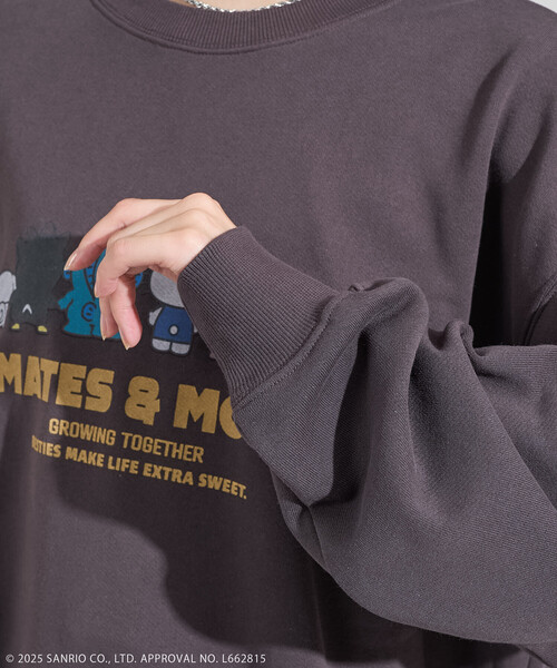FREAK'S STORE(フリークスストア)の「SANRIO/サンリオ サンリオキャラクターズ こっちむいてスウェット(スウェット・レディース・ライトグレー/チャコール・フリ-)」の21枚目の写真