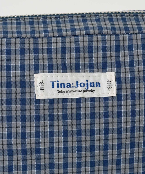 TINA:JOJUN(ティーナジョジュン)の「チェック ハンドバッグ TINA:JOJUN(ハンドバッグ・レディース・ブルー/ピンク/レッド・F)」の16枚目の写真