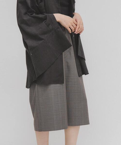 KBF(ケイビーエフ)の「チェックハーフパンツ(その他パンツ・レディース・グレー系その他/ブラウン系その他・ONE)」の7枚目の写真