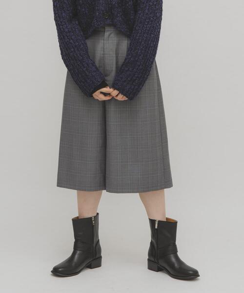 KBF(ケイビーエフ)の「チェックハーフパンツ(その他パンツ・レディース・グレー系その他/ブラウン系その他・ONE)」の15枚目の写真