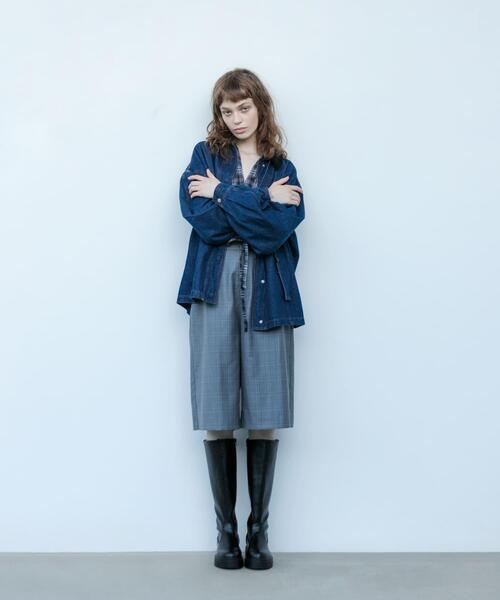 KBF(ケイビーエフ)の「チェックハーフパンツ(その他パンツ・レディース・グレー系その他/ブラウン系その他・ONE)」の21枚目の写真