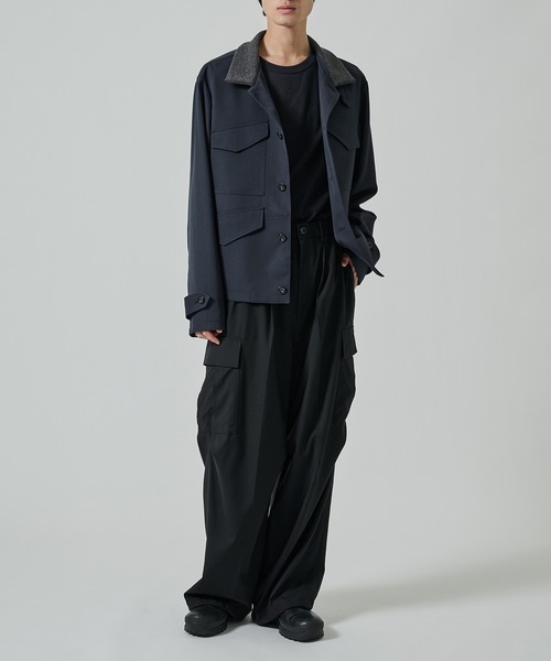 UJOH（ウジョー）の「【UJOH HOMME/ウジョー】Rib Collar 4 Pockets Blouson（その他アウター・メンズ・ネイビー/ブラック・4/5）」の16枚目の写真