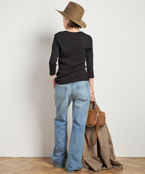 AP STUDIO リブUネックプルオーバー AP STUDIO｜リブUネックプルオーバー | Rakuten Fashion(楽天