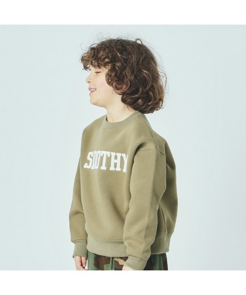 Smoothy（スムージー）の「Smoothy Double knit SW / スムージー ダンボール スウェット（スウェット・キッズ・ヘザーグレー/ブラック/カーキ・LARGE/X-LARGE/MEDIUM）」の3枚目の写真