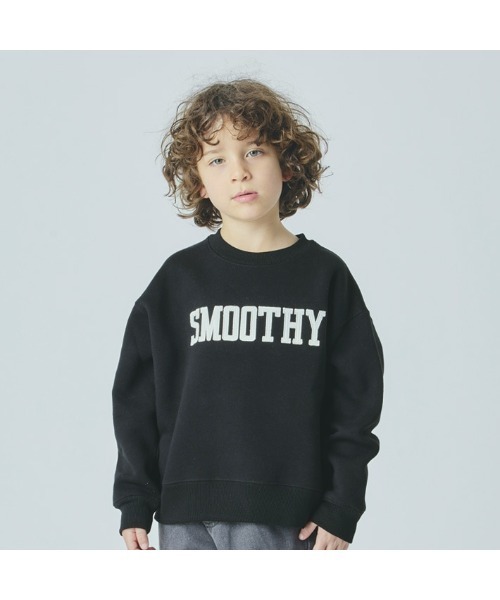 Smoothy（スムージー）の「Smoothy Double knit SW / スムージー ダンボール スウェット（スウェット・キッズ・ヘザーグレー/ブラック/カーキ・LARGE/X-LARGE/MEDIUM）」の2枚目の写真