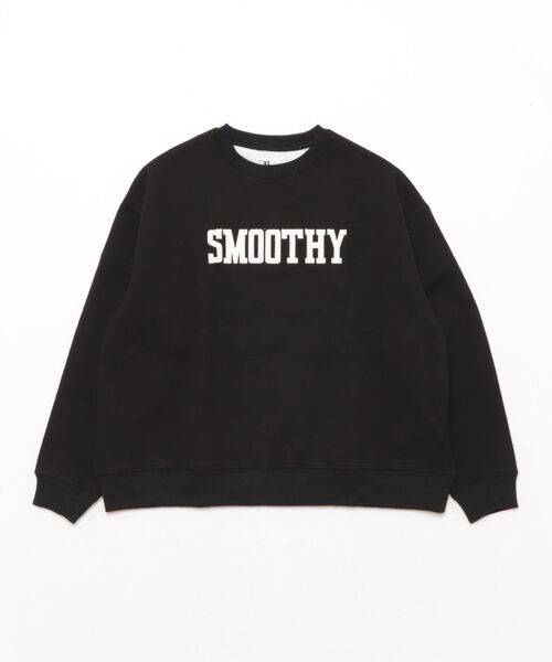 Smoothy（スムージー）の「Smoothy Double knit SW / スムージー ダンボール スウェット（スウェット・キッズ・ヘザーグレー/ブラック/カーキ・LARGE/X-LARGE/MEDIUM）」の9枚目の写真