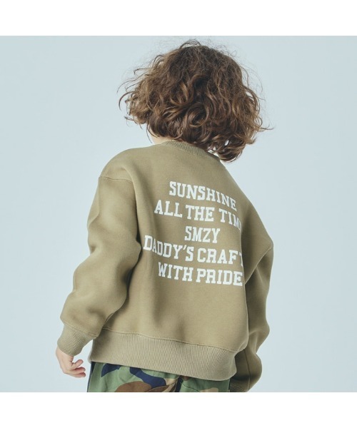 Smoothy（スムージー）の「Smoothy Double knit SW / スムージー ダンボール スウェット（スウェット・キッズ・ヘザーグレー/ブラック/カーキ・LARGE/X-LARGE/MEDIUM）」の8枚目の写真