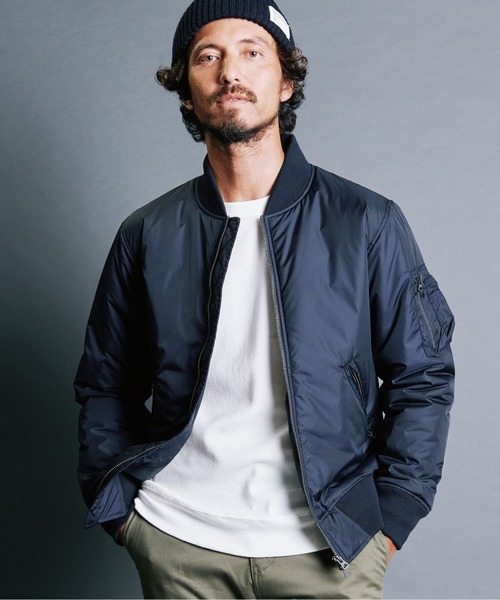 NYLON THINSULATE ZIP MA-1 JKT:ナイロン シンサレート ZIP MA-1