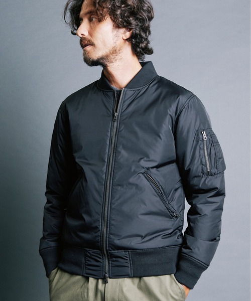 NYLON THINSULATE ZIP MA-1 JKT:ナイロン シンサレート ZIP MA-1
