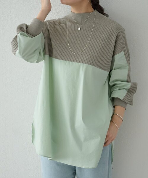 セール】ニットレイヤーシャツ（ニット/セーター）｜BEARDSLEY