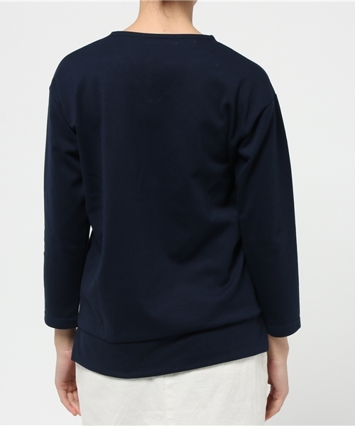 SENSE OF PLACE by URBAN RESEARCH（センスオブプレイスバイアーバンリサーチ）の「DB VネックTシャツ（Tシャツ/カットソー・レディース・ベージュ/ネイビー/ホワイト/グレー/ピンク・FREE）」の8枚目の写真