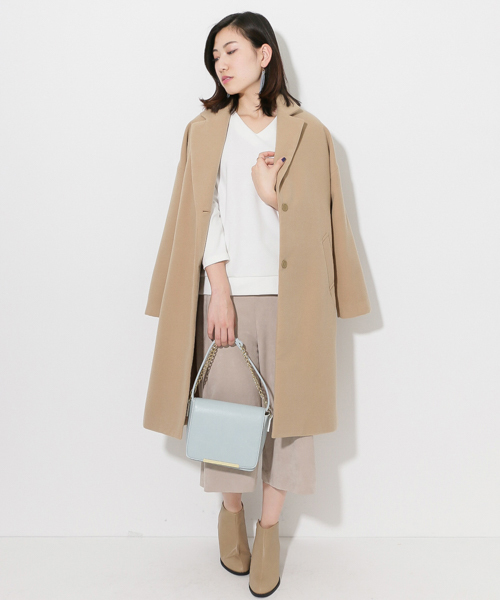 SENSE OF PLACE by URBAN RESEARCH（センスオブプレイスバイアーバンリサーチ）の「DB VネックTシャツ（Tシャツ/カットソー・レディース・ベージュ/ネイビー/ホワイト/グレー/ピンク・FREE）」の15枚目の写真