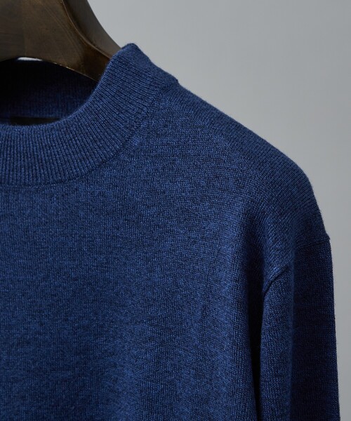 ABAHOUSE(アバハウス)の「Pure Merino ハイゲージモックネック ニット プルオーバー(ニット/セーター・メンズ・ブラック/インディゴブルー/オフホワイト/ボルドー・44/50/48/46)」の3枚目の写真