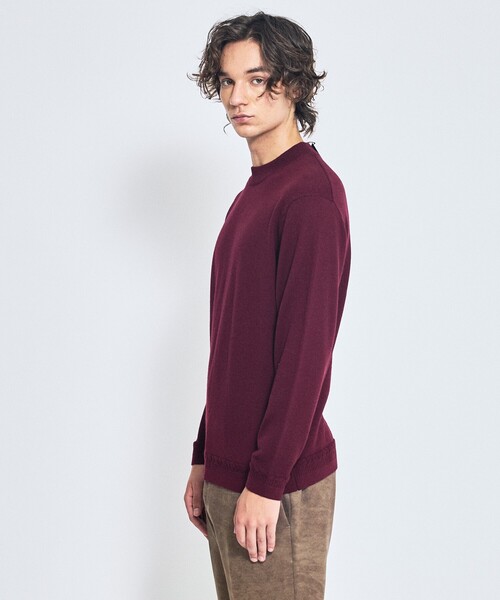 ABAHOUSE(アバハウス)の「Pure Merino ハイゲージモックネック ニット プルオーバー(ニット/セーター・メンズ・ブラック/インディゴブルー/オフホワイト/ボルドー・44/50/48/46)」の6枚目の写真