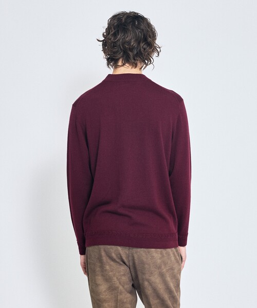 ABAHOUSE(アバハウス)の「Pure Merino ハイゲージモックネック ニット プルオーバー(ニット/セーター・メンズ・ブラック/インディゴブルー/オフホワイト/ボルドー・44/50/48/46)」の7枚目の写真