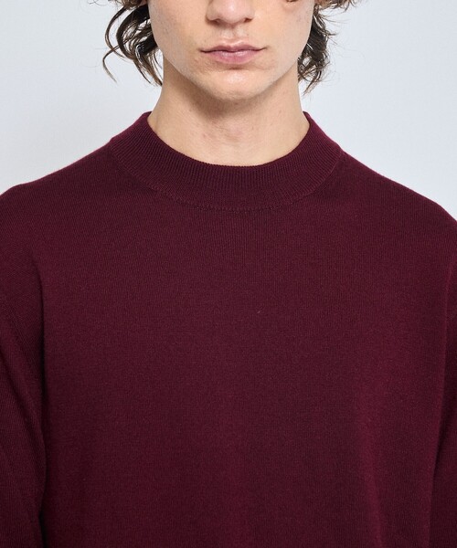 ABAHOUSE(アバハウス)の「Pure Merino ハイゲージモックネック ニット プルオーバー(ニット/セーター・メンズ・ブラック/インディゴブルー/オフホワイト/ボルドー・44/50/48/46)」の8枚目の写真