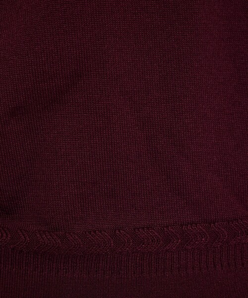 ABAHOUSE(アバハウス)の「Pure Merino ハイゲージモックネック ニット プルオーバー(ニット/セーター・メンズ・ブラック/インディゴブルー/オフホワイト/ボルドー・44/50/48/46)」の10枚目の写真
