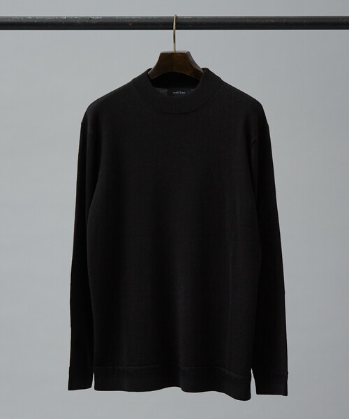 ABAHOUSE(アバハウス)の「Pure Merino ハイゲージモックネック ニット プルオーバー(ニット/セーター・メンズ・ブラック/インディゴブルー/オフホワイト/ボルドー・44/50/48/46)」の14枚目の写真