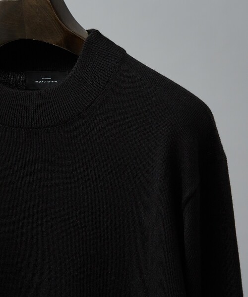 ABAHOUSE(アバハウス)の「Pure Merino ハイゲージモックネック ニット プルオーバー(ニット/セーター・メンズ・ブラック/インディゴブルー/オフホワイト/ボルドー・44/50/48/46)」の15枚目の写真