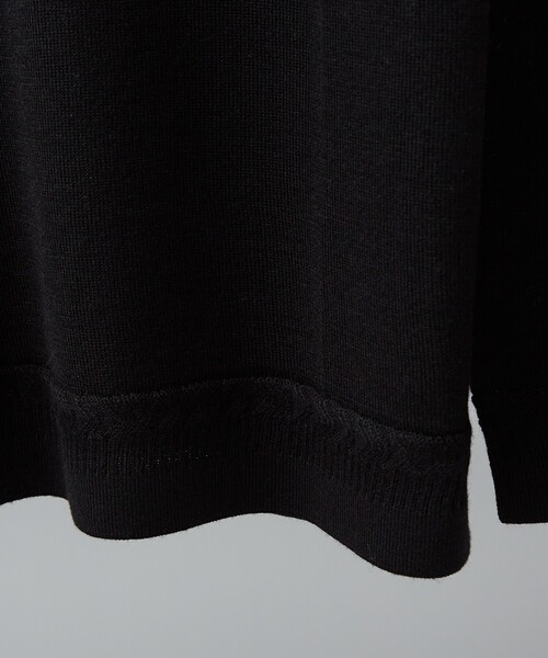 ABAHOUSE(アバハウス)の「Pure Merino ハイゲージモックネック ニット プルオーバー(ニット/セーター・メンズ・ブラック/インディゴブルー/オフホワイト/ボルドー・44/50/48/46)」の16枚目の写真