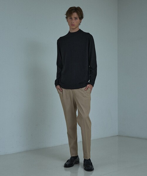 ABAHOUSE(アバハウス)の「Pure Merino ハイゲージモックネック ニット プルオーバー(ニット/セーター・メンズ・ブラック/インディゴブルー/オフホワイト/ボルドー・44/50/48/46)」の18枚目の写真