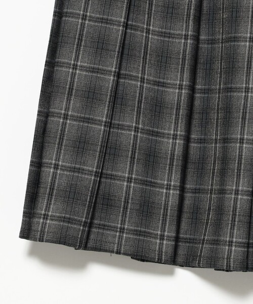 Ray BEAMS（レイビームス）の「チェック キルト ミディスカート（スカート・レディース・シルバー/ベージュ・1/0）」の5枚目の写真