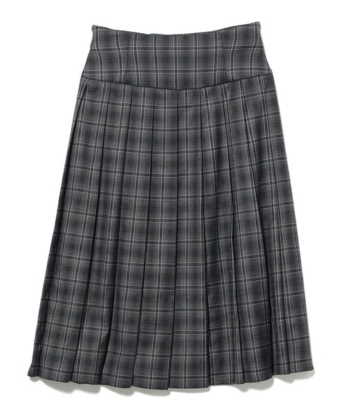 Ray BEAMS（レイビームス）の「チェック キルト ミディスカート（スカート・レディース・シルバー/ベージュ・1/0）」の6枚目の写真