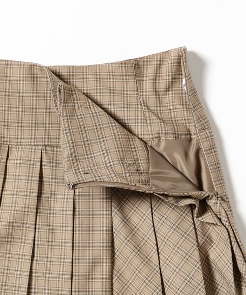 Ray BEAMS（レイビームス）の「チェック キルト ミディスカート（スカート・レディース・シルバー/ベージュ・1/0）」の9枚目の写真