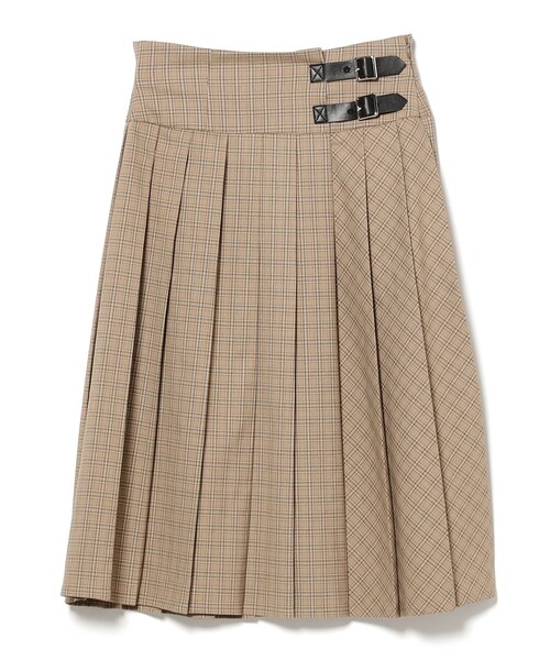 Ray BEAMS（レイビームス）の「チェック キルト ミディスカート（スカート・レディース・シルバー/ベージュ・1/0）」の15枚目の写真