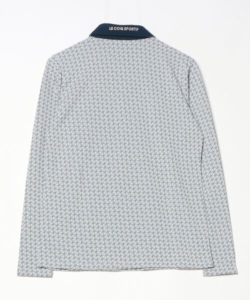 le coq sportif GOLF(ルコックスポルティフゴルフ)の「【le coq sportif GOLF】吸汗速乾/ストレッチ/UVカット長袖シャツ ゴルフウェア(ポロシャツ・レディース・ベージュ/ネイビー/ホワイト・S/M/L/XL)」の8枚目の写真