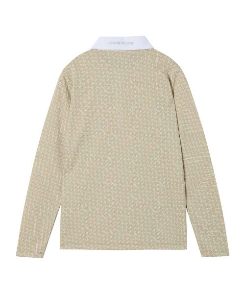 le coq sportif GOLF(ルコックスポルティフゴルフ)の「【le coq sportif GOLF】吸汗速乾/ストレッチ/UVカット長袖シャツ ゴルフウェア(ポロシャツ・レディース・ベージュ/ネイビー/ホワイト・S/M/L/XL)」の6枚目の写真