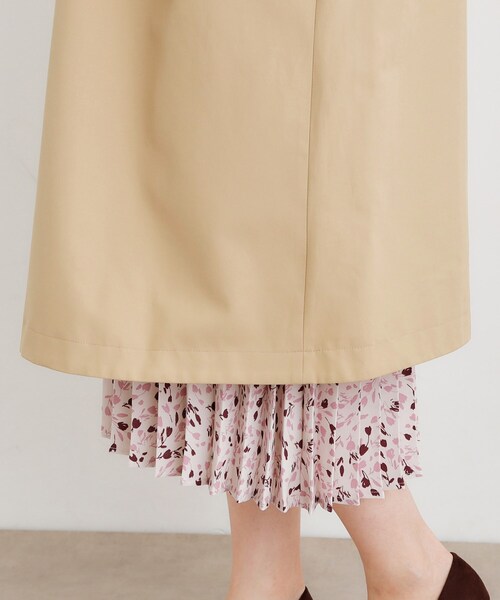 LAURA ASHLEY（ローラアシュレイ）の「【袖裏柄あり】ノーカラーロングコート（ノーカラーコート・レディース・ベージュ/ネイビー・38/40）」の19枚目の写真