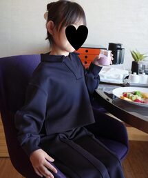 KOBE LETTUCE（コウベレタス）の「[ Yuumiさんコラボ ] キッズダンボールポロトップス（スウェット）」