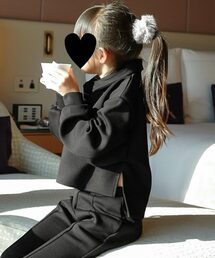 KOBE LETTUCE（コウベレタス）の「[ Yuumiさんコラボ ] キッズダンボールポロトップス（スウェット）」