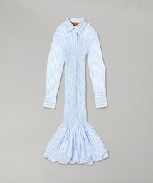 CONSTANCA ENTRUDO（コンスタンザエントルード）の「CONSTANCA ENTRUDO STRIPED POPLIN MIDI SKIRT WITH BUBBLE HEM SS25_DRE003（スカート）」