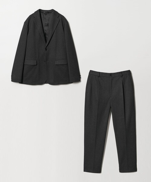 BEAUTY&YOUTH UNITED ARROWS（ビューティーアンドユースユナイテッドアローズ）の「【WEB限定 WARDROBE SMART】ニットフランネル リラックス セットアップ/ジャケット＆イージーパンツ（セットアップ・メンズ・ダークグレー/ネイビー・S/M/L/XL）」の10枚目の写真